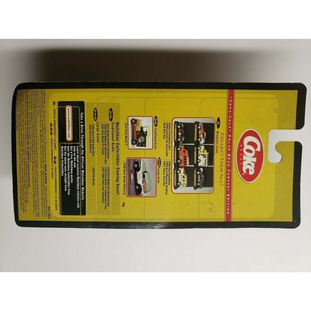 Vintage 1999 Coca Cola - Matchbox Collectibles Ford Box Van Polar Bears NOS U127 - Picture 3 of 3